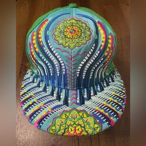 Grassroots California 420 Hat - Green Embroidered Michael Garfield 7 1/4